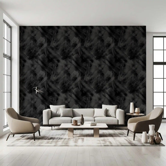 Monochromatic Brushwork Texture Wallpaper⁠