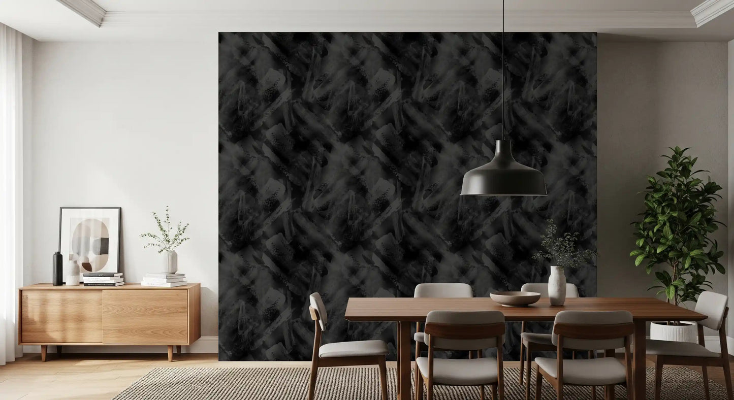 Monochromatic Brushwork Texture Wallpaper⁠