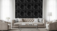 Monochromatic Brushwork Texture Wallpaper⁠