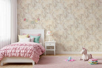 Creamy Taupe Painted Texture Wallpaper⁠
