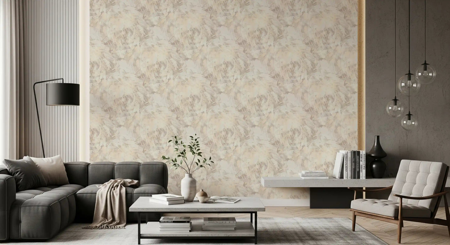 Creamy Taupe Painted Texture Wallpaper⁠