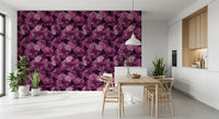 Velvet Petal Botanical Dark Wallpaper⁠