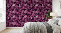 Velvet Petal Botanical Dark Wallpaper⁠