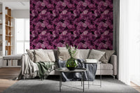 Velvet Petal Botanical Dark Wallpaper⁠