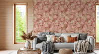 Rustic Terracotta Floral Bloom Wallpaper⁠