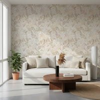 Muted Sage Garden Leaves Wallpaper⁠