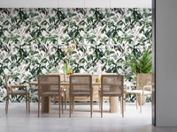 Serene Botanical Foliage Wallpaper⁠