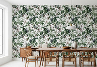 Serene Botanical Foliage Wallpaper⁠