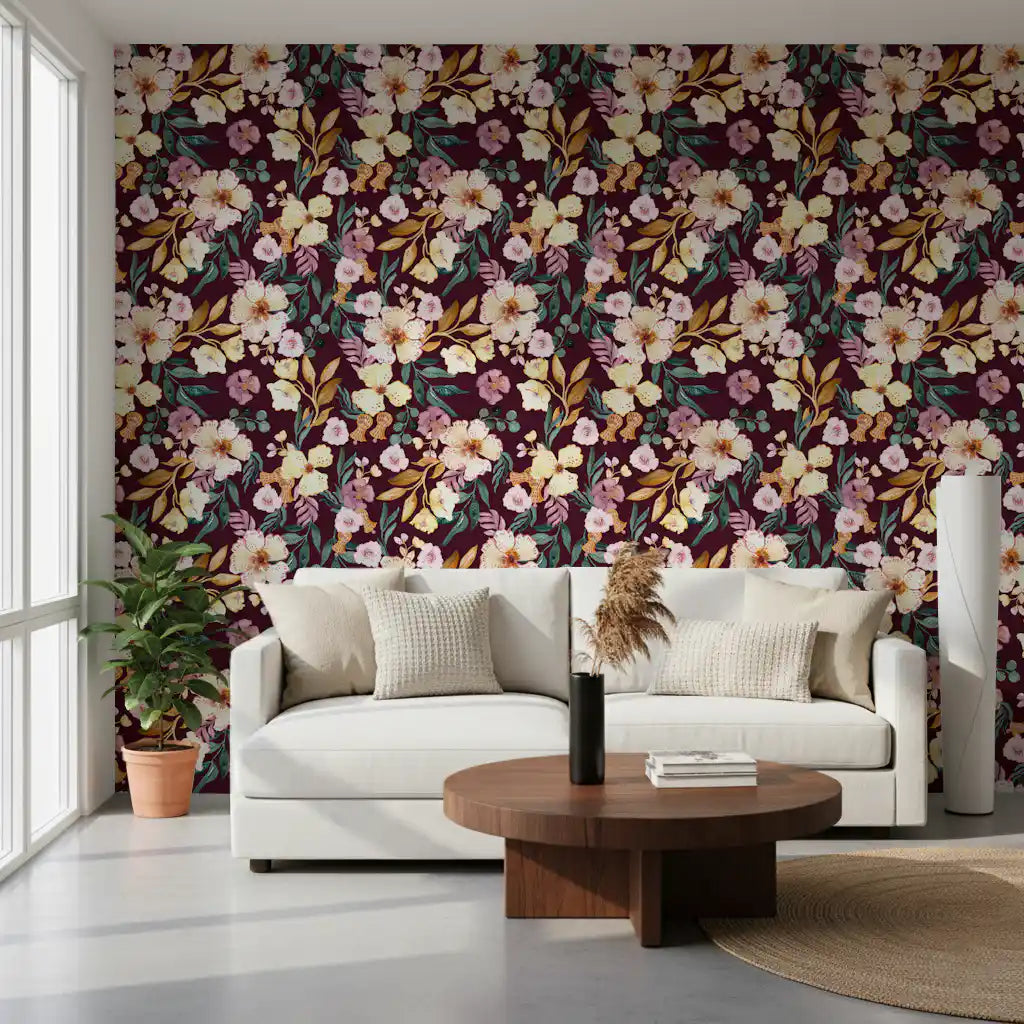 Rustic Garden Watercolor Wallpaper⁠