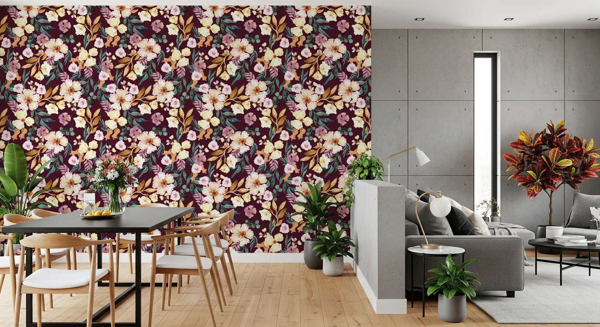 Rustic Garden Watercolor Wallpaper⁠