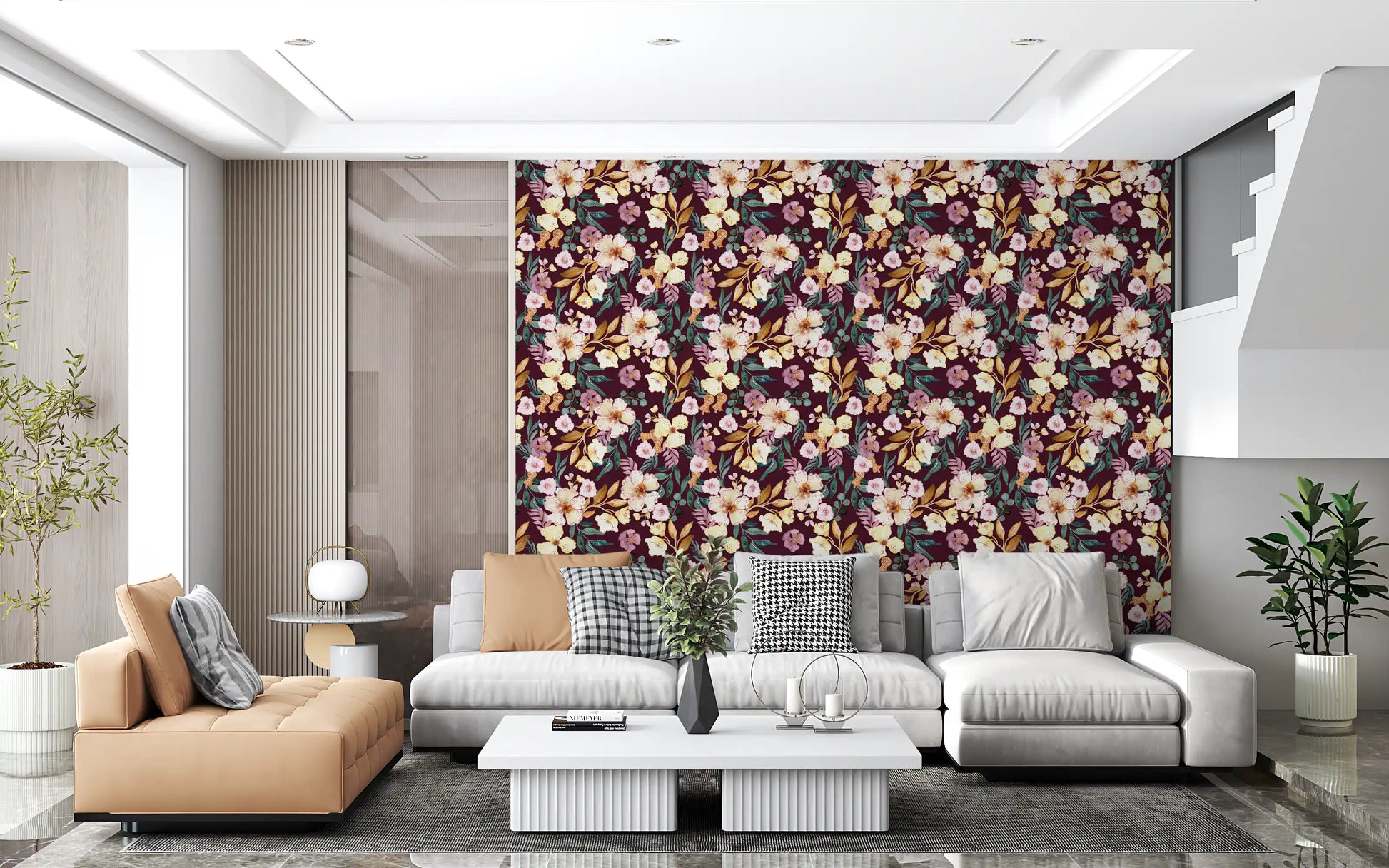Rustic Garden Watercolor Wallpaper⁠