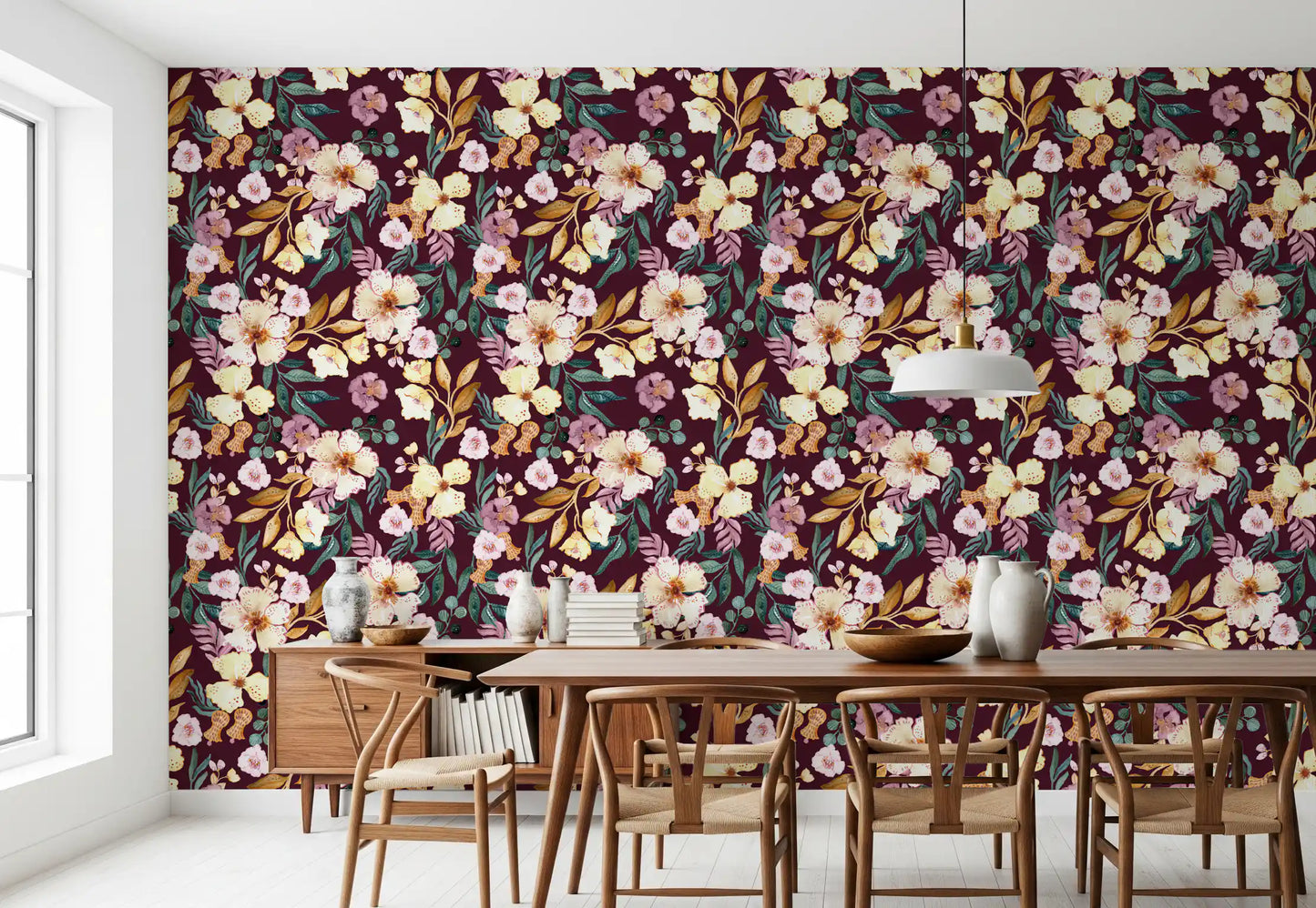 Rustic Garden Watercolor Wallpaper⁠