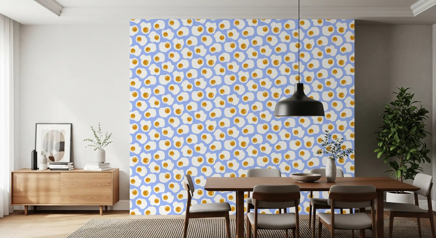 Minimalist Egg Scatter Art Wallpaper⁠