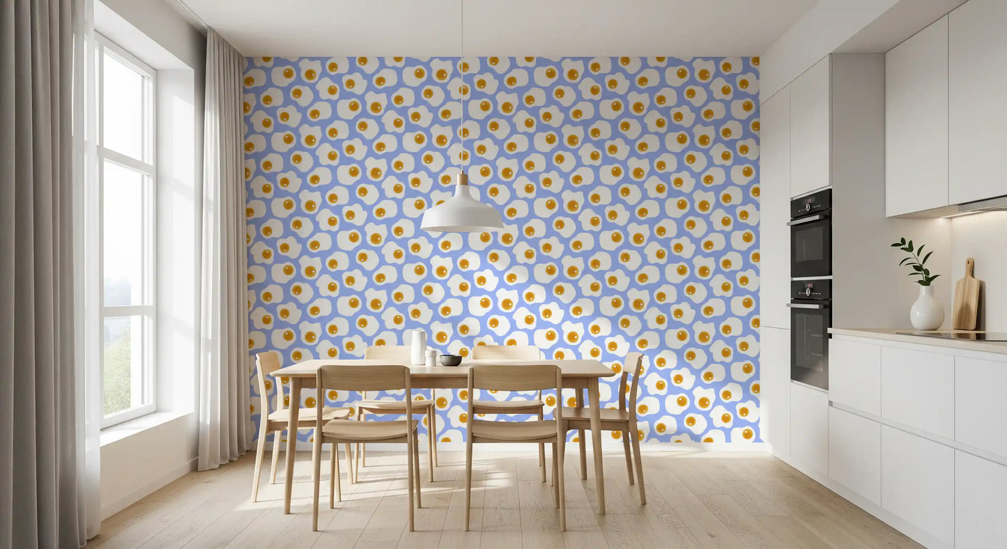 Minimalist Egg Scatter Art Wallpaper⁠