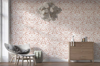Vintage Blush Floral Damask Wallpaper⁠