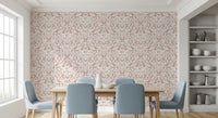 Vintage Blush Floral Damask Wallpaper⁠