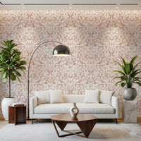 Vintage Blush Floral Damask Wallpaper⁠