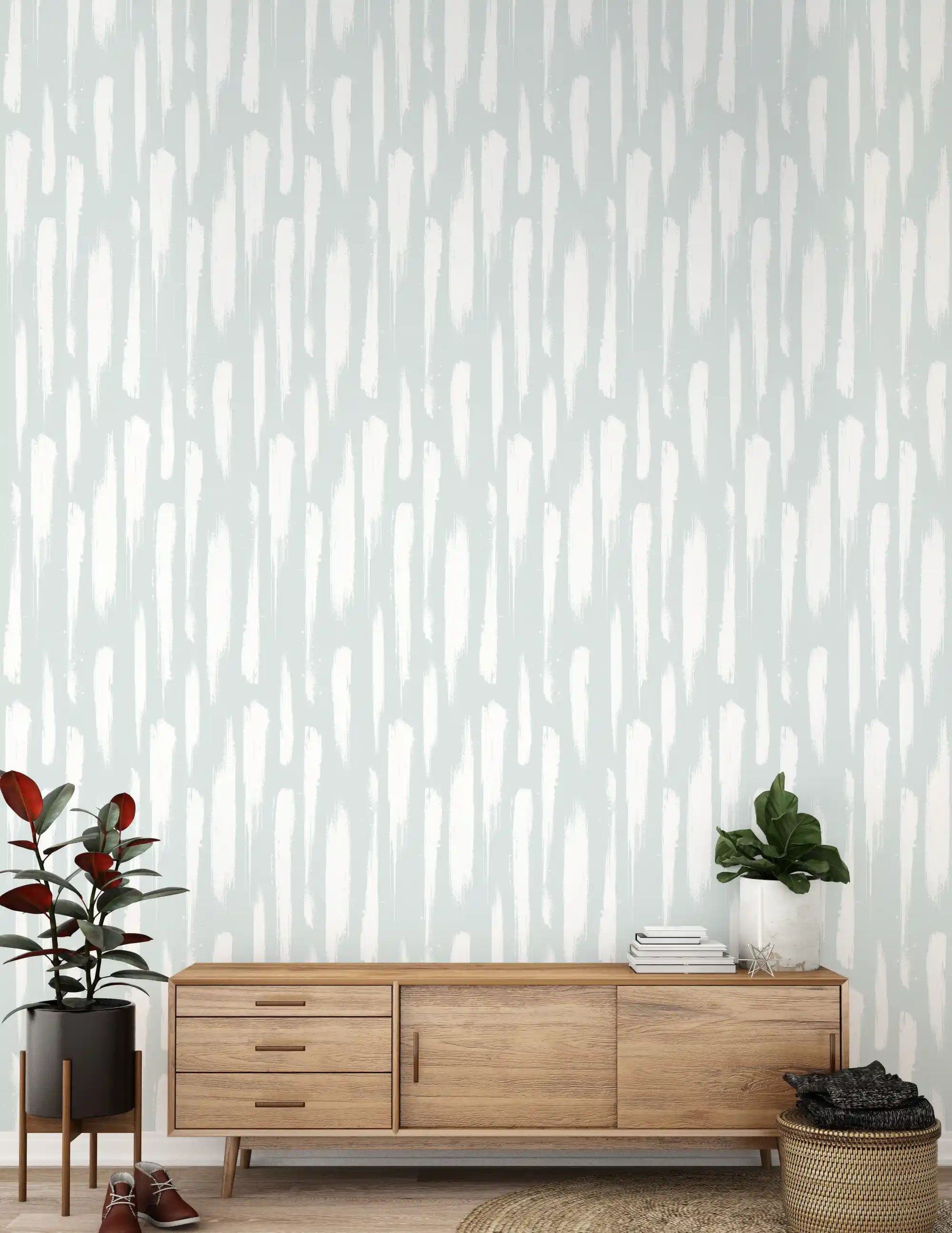 Soft Painted Vertical Texture Wallpaper⁠