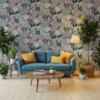 Muted Floral Garden Flora Wallpaper⁠