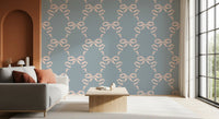 Vintage Pastel Bow Print Wallpaper⁠