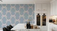 Vintage Pastel Bow Print Wallpaper⁠