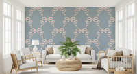 Vintage Pastel Bow Print Wallpaper⁠