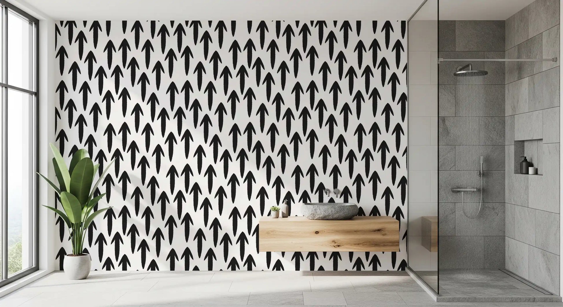 Graphic Arrow Pattern Wallpaper⁠