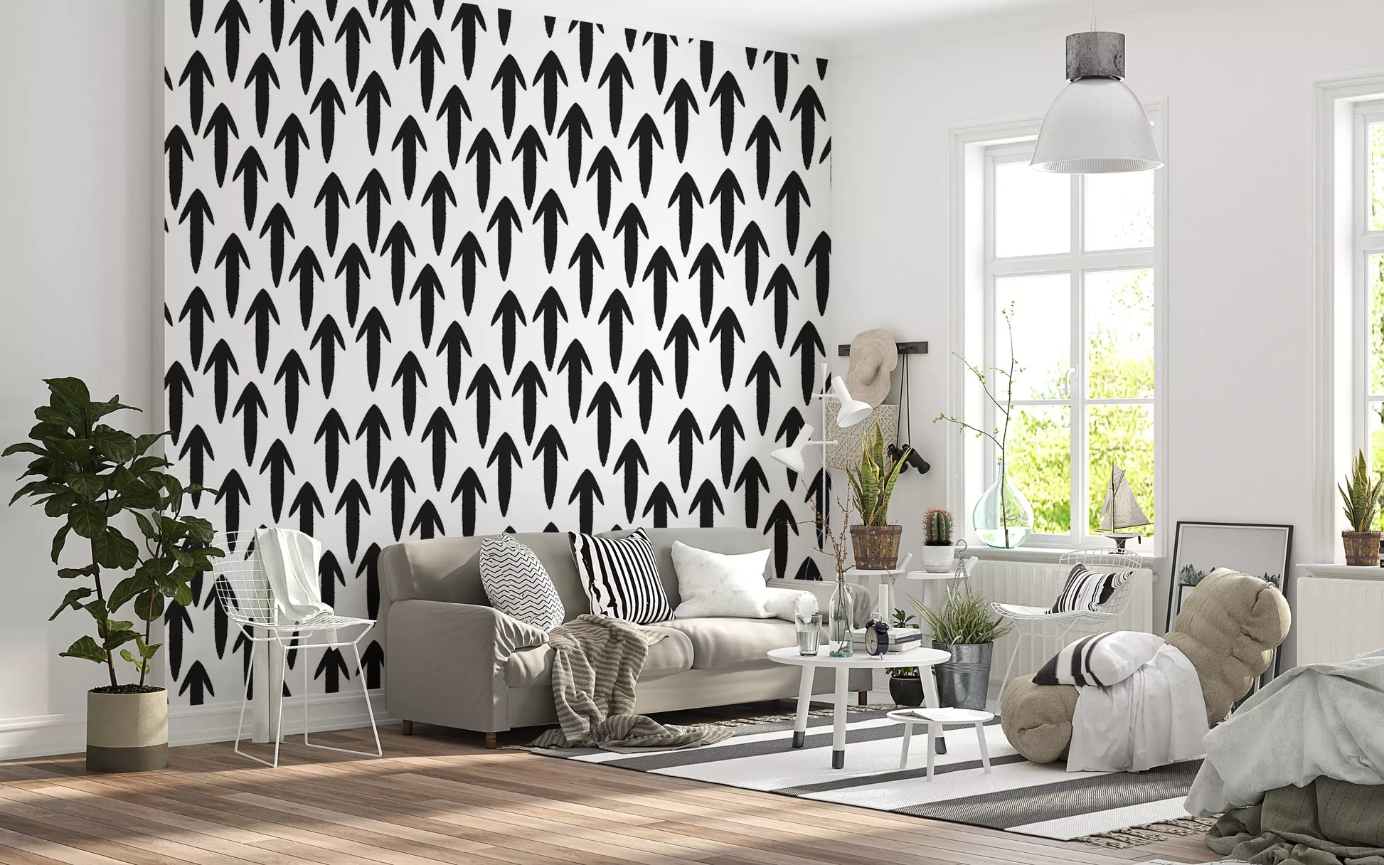Graphic Arrow Pattern Wallpaper⁠