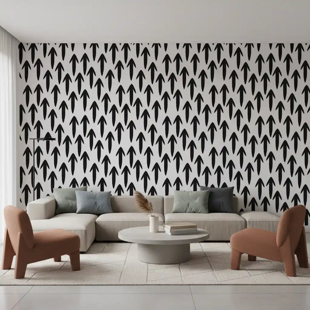 Graphic Arrow Pattern Wallpaper⁠