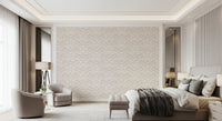 Minimalist Botanical Damask Wallpaper⁠