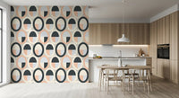 Minimalist Oval Geometry Wallpaper⁠