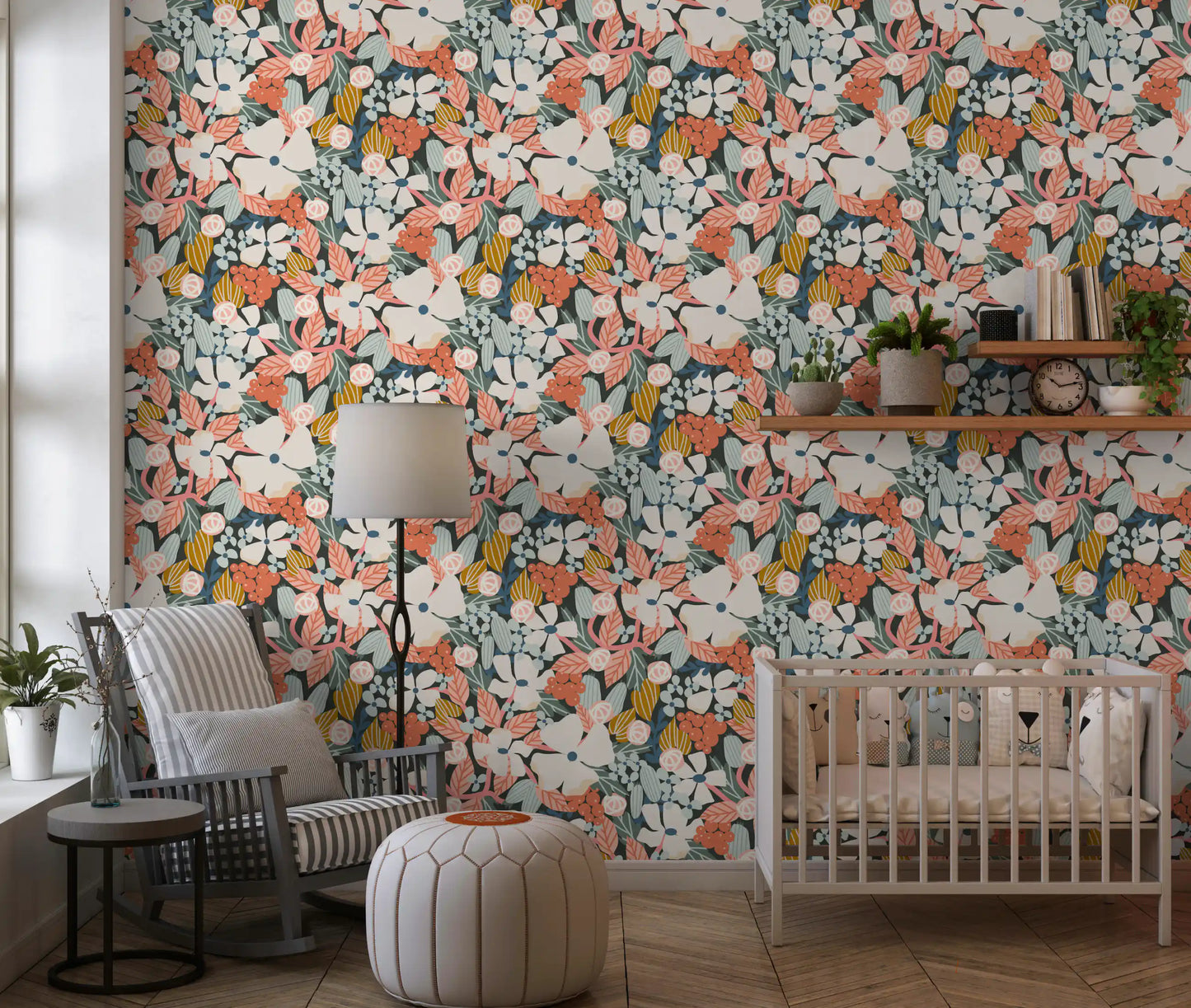 Botanical Garden Harvest Pattern Wallpaper⁠