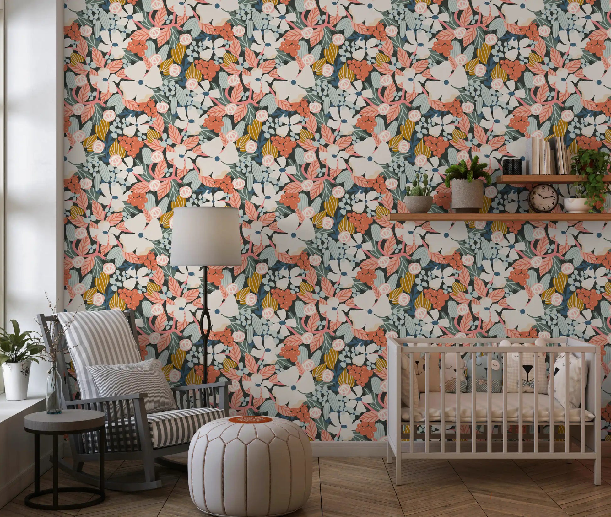 Botanical Garden Harvest Pattern Wallpaper⁠