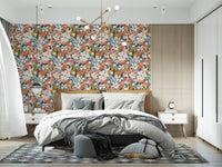 Botanical Garden Harvest Pattern Wallpaper⁠