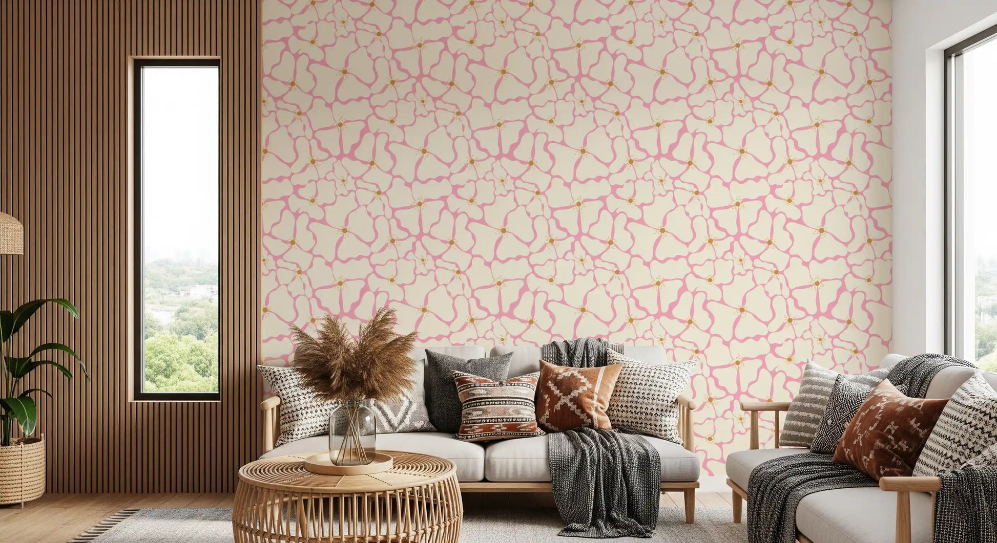 Blush Petal Flow Wallpaper⁠