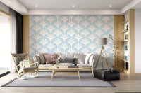 Abstract Fan Leaf Pattern Wallpaper⁠
