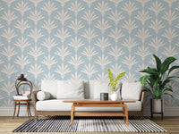 Abstract Fan Leaf Pattern Wallpaper⁠