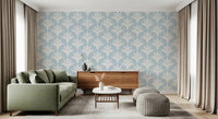 Abstract Fan Leaf Pattern Wallpaper⁠