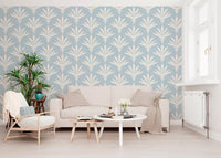 Abstract Fan Leaf Pattern Wallpaper⁠