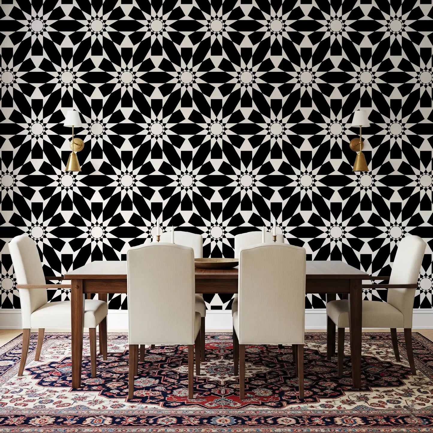 Minimalist Star Tile Wallpaper Pattern Wallpaper⁠