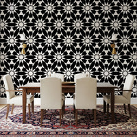 Minimalist Star Tile Wallpaper Pattern Wallpaper⁠