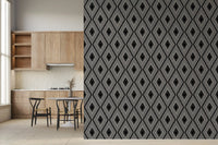 Monochromatic Geometric Diamond Lattice Wallpaper⁠