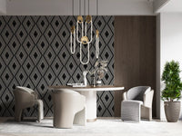 Monochromatic Geometric Diamond Lattice Wallpaper⁠
