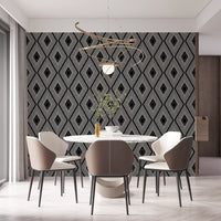 Monochromatic Geometric Diamond Lattice Wallpaper⁠