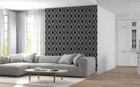 Monochromatic Geometric Diamond Lattice Wallpaper⁠