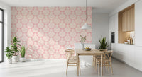 Hand-Drawn Pink Heritage Wallpaper⁠