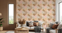 Soft Earthy Petal Mosaic Wallpaper⁠