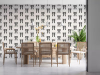Charming Hand-Drawn Bow Repeat Pattern Wallpaper⁠