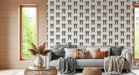 Charming Hand-Drawn Bow Repeat Pattern Wallpaper⁠