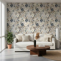 Neutral Watercolor Blooms Wallpaper⁠